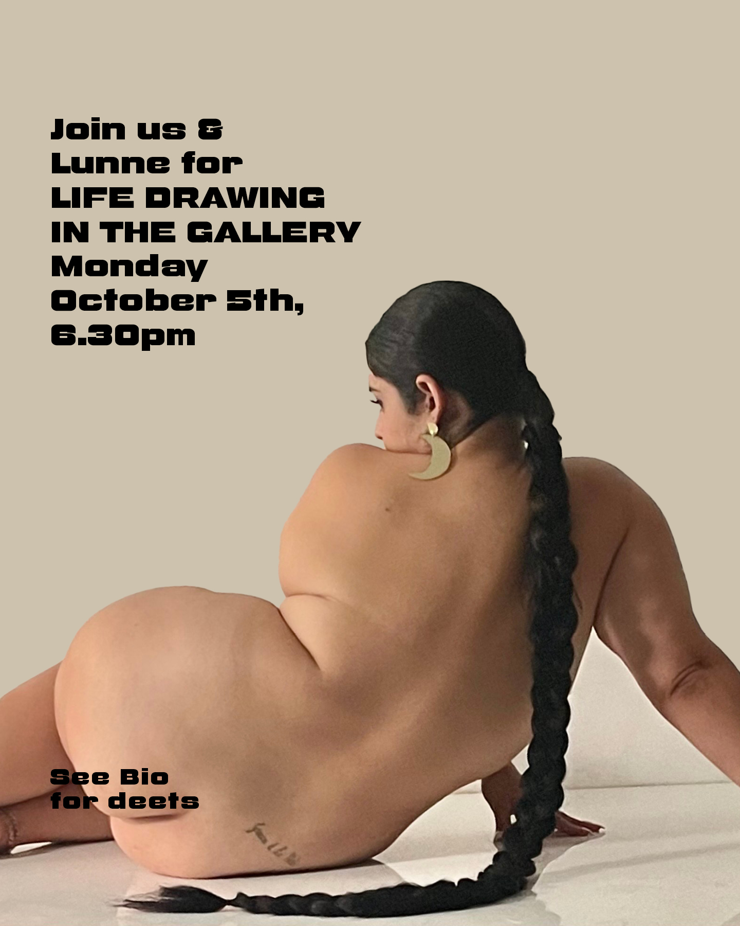 Monday October 5th LIFE DRAWING IN THE GALLERY. The fabulous Lunne @lunne.life.model returns for this session. Jump to our bio for the details.
Open to All (wine/beer and nibbles included) in our gallery Tiliqua Tiliqua on Enmore Rd, Enmore. Bring your favourite drawing equipment, limited basic materials are also available.
Our unguided sessions offer a small group setting (capped at no more than 14) in a comfortable, supportive and warm environment.
.
Image supplied by model
.
#returninglifemodel #lifedrawing #livemodel #drawingsession #pencildrawing #inkdrawing #pendrawing #drawingskills #drawinglife #drawinginthegallery #drawinggroup #shortpose #mediumpose #longpose #tiliquatiliqua #enmore #innerwestdrawing #artistrungallery
