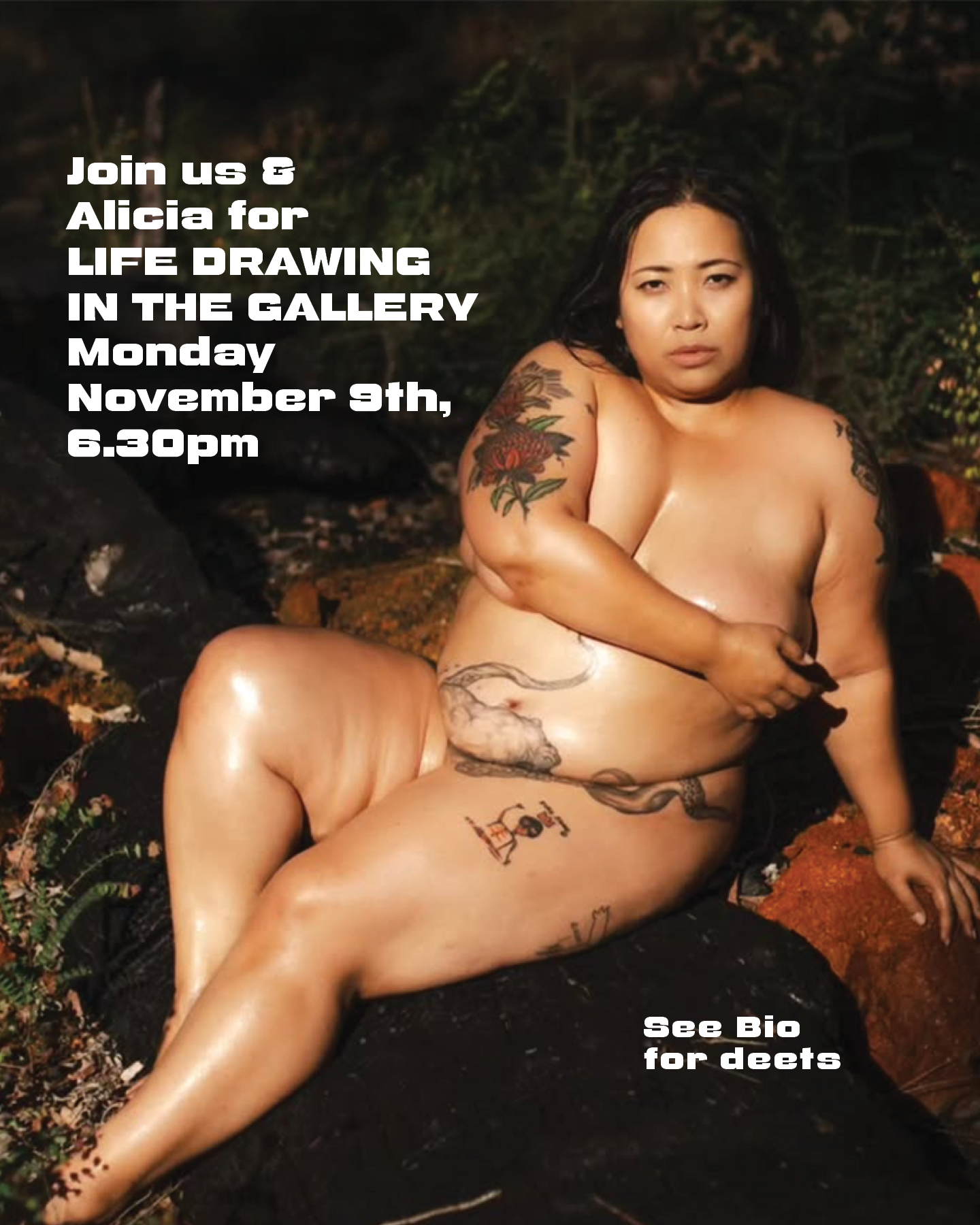 Monday November 9th LIFE DRAWING IN THE GALLERY. After over a year Alicia @thealiciacho returns for this session. Jump to our bio for the details. (Note, this is the 2nd Monday of the month, an aberration for us.)
Open to All (wine/beer and nibbles included) in our gallery Tiliqua Tiliqua on Enmore Rd, Enmore. Bring your favourite drawing equipment, limited basic materials are also available.
Our unguided sessions offer a small group setting (capped at no more than 14) in a comfortable, supportive and warm environment.
.
Image supplied by model
.
#returninglifemodel #lifedrawing #livemodel #drawingsession #pencildrawing #inkdrawing #pendrawing #drawingskills #drawinglife #drawinginthegallery #drawinggroup #shortpose #mediumpose #longpose #tiliquatiliqua #enmore #innerwestdrawing #artistrungallery