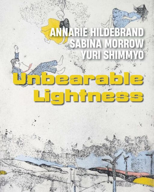 UNBEARABLE LIGHTNESS group show. DRINKS: 2–5PM SATURDAY 24 OCT. HOURS: 11AM–5PM TH–SA, 11AM–4PM SU
There is a particular kind of weight that comes from feeling safe — warm, familiar, hard to argue with. Unbearable Lightness sits inside that contradiction: the comfort of containment, and the quiet itch to know what lies beyond it.
The painted imagery exposes the tension which exists inside the safest of places, when the mind allows a window to be opened; the imagining of another life running parallel to the present one.
To achieve lightness in porcelain is to acknowledge the quiet weight of its creation: the peril of collapse in the kiln, the exactness of liquid slip, and the volatile physics of heat and gravity. What emerges from the fire is a porcelain body that holds memory and space. This collection explores the tension between weight and weightlessness in slip-cast porcelain.
We are earth bound creatures and often feel at the mercy of the laws of nature, society, our beliefs and expectations. Can we toy with the lightness, freedom and possibilities that accompany being untethered from the solid landscape below? We can start with dreaming. Imagining letting go, seeking connection with each other, with the natural world and enjoying moments of exhilaration in the boundless sky.
Yuri is a multidisciplinary artist whose practice encompasses painting, printmaking and sculpture. She has exhibited her prints widely. She has painted for many years, studying at the Julian Ashton Art School. She has been a finalist at many prestigious art prizes, notably when she was chosen as a finalist in the 2020 Archibald prize.
Annarie Hildebrand is a Sydney based ceramic artist and printmaker. Her art is an exploration of geometric shapes and forms and the shadows cast by objects, expressed through the mediums of clay and print.
Sabina is a Sydney based printmaker, who continues to expand her techniques in printmaking. She creates compositions with a variety of line, texture and colour, stencils, with many types of plates including zinc, copper, aluminium, lino and high-impact plastics.
#painting #printmaking #sculpture #ceramics #tiliquatiliqua
